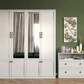 Dulap Class Alb cu oglinda - C164/04 imagine