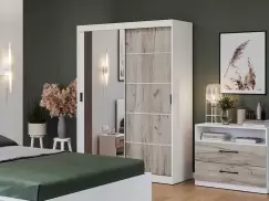 Dulap Forest 138 usi oglinda/stejar k02 imagine