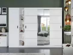 Dulap Nordis 256 usi alb/oglinda imagine