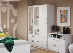 Dulap Snow Alb - C124/03 cu oglinda imagine