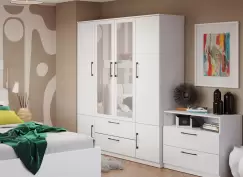 Dulap Snow Alb - C165/02 cu oglinda imagine