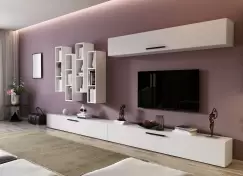 Living Pati 051 - Mobila Sufragerie Alba imagine