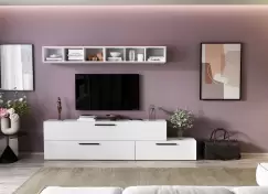 Living Pati 057 - Mobila Sufragerie Alba imagine