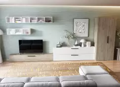 Living Pati 098 - Mobila Sufragerie Alba + Stejar imagine