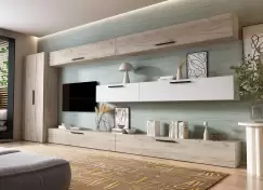 Living Pati 101 - Mobila Sufragerie Stejar + Alb imagine