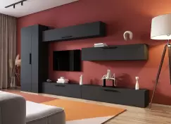 Living Pati 158 - Mobila Sufragerie Gri Antracit imagine