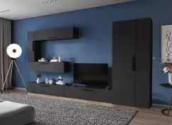 Living Pati 170 - Mobila Sufragerie Gri Antracit imagine