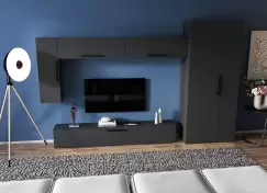 Living Pati 174 - Mobila Sufragerie Gri Antracit imagine