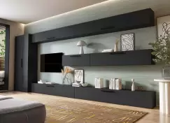 Living Pati 196 - Mobila Sufragerie Gri Antracit imagine