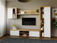 Mobila sufragerie - Living Milan C1 Stejar imagine