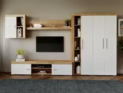 Mobila sufragerie - Living Milan C1 UNO Stejar imagine