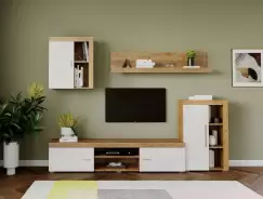 Mobila sufragerie - Living Milan C2 Stejar imagine