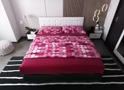 Pat Dormitor Tapitat Alb Ferrara 180x200 imagine