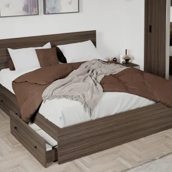 Pat Nuc optional lada de depozitare 140x200 4 sertare imagine