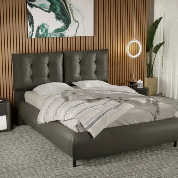 Pat Tapitat Anubis fix cu perne pe spatar Verde - Nube 39 140x200 imagine