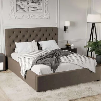 Pat Tapitat Catifea Riviera cu somiera fixa Maro - Riviera 26 140x200 imagine