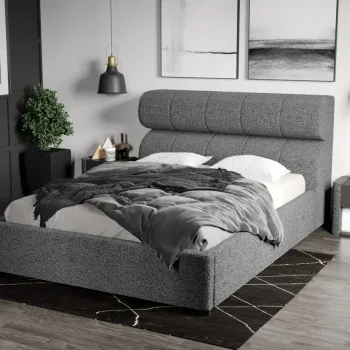 Pat Tapitat Galileo cu somiera fixa Gri - Coral 75 imagine