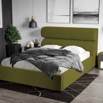 Pat Tapitat Galileo cu somiera fixa Verde - Riviera 36 180x200 imagine