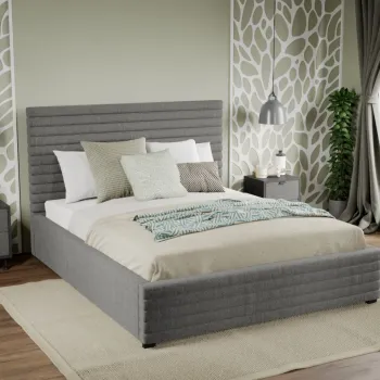 Pat Tapitat Mateo cu somiera fixa Gri - Falcone 21 180x200 imagine