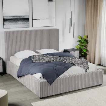 Pat Tapitat Reno cu somiera fixa Gri - Tilia 11 160x200 imagine