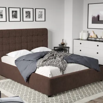 Pat Tapitat Rivo cu somiera fixa Maro - Poso 06 160x200 imagine