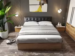 Pat Timea Tapitat Negru 160x200 imagine