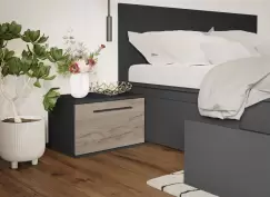 Set 2 noptiere Noce Gri imagine