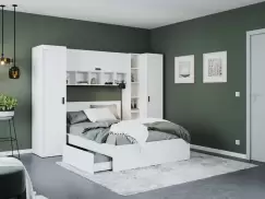 Set Dormitor Nordis 2.70m cu pat incadrat imagine