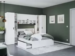 Set Dormitor Nordis 2.98m cu pat incadrat imagine