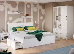 Set Dormitor Snow C04 cu oglinda imagine