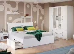 Set Dormitor Snow C05 cu oglinda imagine