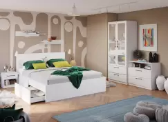 Set Dormitor Snow C08 cu oglinda imagine