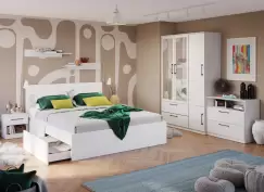 Set Dormitor Snow C11 cu oglinda imagine