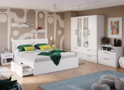 Set Dormitor Snow C13 cu oglinda imagine