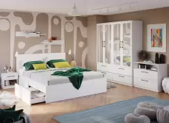 Set Dormitor Snow C17 cu oglinda imagine