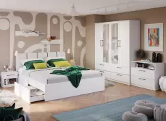 Set Dormitor Snow C26 tapitat / oglinda imagine