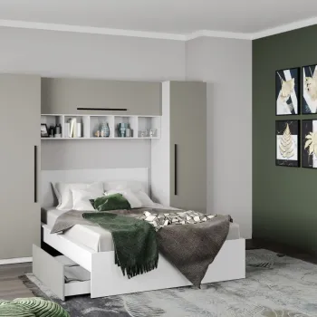 Set Dormitor Soares 2.56m cu pat incadrat imagine