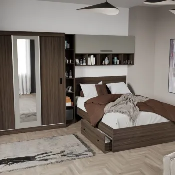 Set Dormitor Solomon 3.35m cu pat incadrat imagine