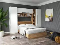 Set Dormitor Timea 2.84m cu pat incadrat imagine