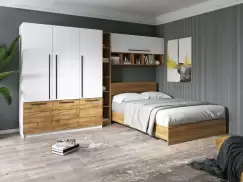 Set Dormitor Timea 3.33m cu pat incadrat imagine