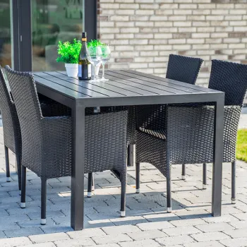 Set Masa Serin L 150 cm + 4 Scaune Sylva imagine