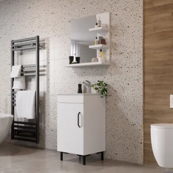 Set Masca Baie + Chiuveta 450 + Oglinda 650 Albio imagine