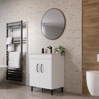 Set Masca Baie + Chiuveta 650 + Oglinda Rotunda Albio imagine