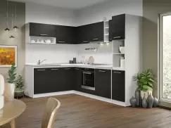 Set Mobila Bucatarie Colt Mina 180*260 Alb/Ferrara - C25 imagine