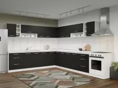 Set Mobila Bucatarie Colt Mina 280*280 Alb/Ferrara - C36 imagine