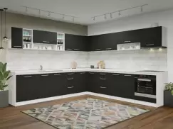 Set Mobila Bucatarie Colt Mina 300*300 Alb/Ferrara - C32 imagine