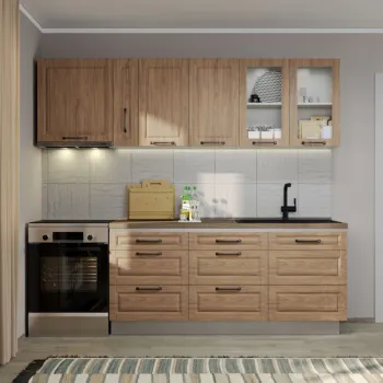 Set Mobila Bucatarie Cucina - Config. CC2 Natur imagine