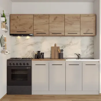 Set Mobila Bucatarie Linea 220 Casmir / Stejar C05 imagine