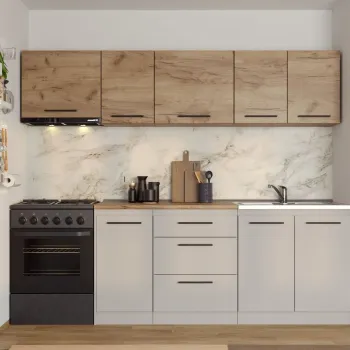 Set Mobila Bucatarie Linea 240 Casmir / Stejar C08 imagine