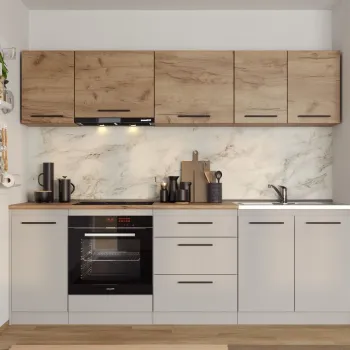 Set Mobila Bucatarie Linea 240 Casmir / Stejar C09 imagine